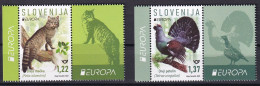 SLOVENIA  2021,,EUROPA CEPT,ENDANGERED NATIONAL WILDLIFE,,BIRDS,CAT,VIGNETTE,MNH - Slowenien