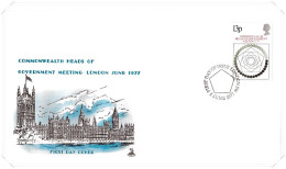 1977 Head Of Government Unaddressed FDC Tt - 1971-1980 Dezimalausgaben