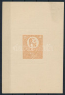 (*) 1921 50 éves A Kőnyomatos Bélyeg Sárga Emlékív Privát Essay / Souvenir Sheet - Other & Unclassified