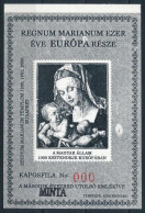 ** 2000/74 Regnum Mariánum MINTA Feketenyomat Emlékív 000 Piros Sorszámmal - Sonstige & Ohne Zuordnung