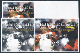 ** 2002/19 Labdarúgó VB - Brazília A Világbajnok 4 Db-os Emlékív Garnitúra Azonos Sorszámmal - Otros & Sin Clasificación