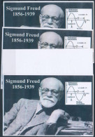 ** 2012/16 Sigmund Freud 4 Db-os Emlékív Garnitúra Azonos Sorszámmal - Sonstige & Ohne Zuordnung