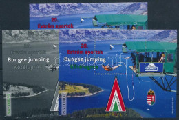 ** 2024 20. Extrém Sportok Bungee Jumping Kötélugrás 3 Db-os Emlékív Garnitúra, Azonos No.: 00031 - Other & Unclassified