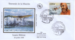 France FDC  -  L'Aviateur LOUIS BLÉRIOT - Traversée De La Manche  -   Envelope Premier Jour D'Emission - Airplanes