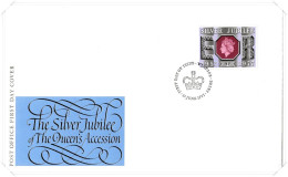 1977 Silver Jubilee (5) Unaddressed FDC Tt - 1971-80 Ediciones Decimal