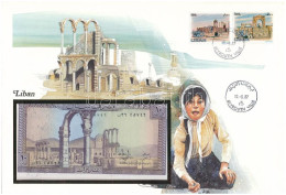 Libanon 1986. 10L Felbélyegzett Borítékban, Bélyegzéssel T:UNC  Lebanon 1986. 10 Livres In Envelope With Stamp And Cance - Unclassified