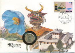 Bhután 1974. 20ch Cu-Al-Ni "Étel Mindenkinek" Forgalmi Emlékérme Felbélyegzett Borítékban, Bélyegzéssel T:AU Bhutan 1974 - Sin Clasificación