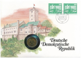 NDK 1989A 20pf, Felbélyegzett Borítékban, Bélyegzéssel, Német Nyelvű Leírással T:UNC  GDR 1989A 20 Pfennig In Envelope W - Sin Clasificación