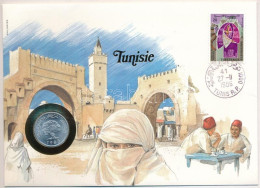 Tunézia 1983. 5M, Felbélyegzett Borítékban, Bélyegzéssel, Német Nyelvű Leírással T:UNC Tunisia 1983. 5 Millim In Envelop - Sin Clasificación