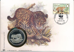 Belize DN (1991) "A Világ Vadvédelmi Alap (WWF) 30. évfordulója - Panthera Onca (Jaguár)" Kétoldalas Fém Emlékérem érmés - Zonder Classificatie