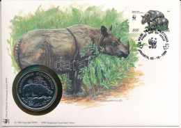 Indonézia DN (1991) "A Világ Vadvédelmi Alap (WWF) 30. évfordulója - Dicerorhinus Sumatrensis (Szumátrai Orrszarvú)" Két - Non Classés