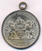 ~1930. "Budapest Székesfőváros Versenydíja" Kétoldalas, Ezüstözött Bronz Díjérem Füllel (40mm) T:XF,VF Kopott Ezüstözés - Sin Clasificación