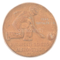 1949. "Budapest Tekéző Alszövetség" Egyoldalas Kerámia Sportérem (75mm) T:1-,2 - Unclassified