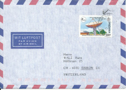 Tanzania Air Mail Cover Sent To Switzerland 1990 Single Franked - Tansania (1964-...)