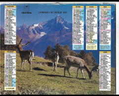 Almanach  Calendrier  P.T.T  - La Poste - 1991 - Animaux -paysage D'hiver - Other & Unclassified
