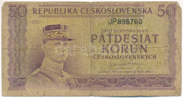 Csehszlovákia DN (1945-1948) 50K T:VG Czechoslovakia ND (1945-1948) 50 Korun C:VG Krause P#62 - Sin Clasificación