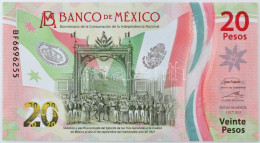Mexikó 2021. 20P "A Függetlenség 200. évfordulója" Emlékkiadás T:UNC Mexico 2021. 20 Pesos "200 Years Of Independence" C - Non Classés