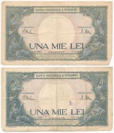 Románia 1941. 1000L (2x) T:F Romania 1941. 1000 Lei (2x) C:F Krause P#52 - Non Classificati