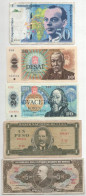 5db-os Vegyes Külföldi Bankjegytétel, Benne Franciaország 1997. 50Fr T:F 5pcs Mixed Foreign Banknote Lot, Within France  - Unclassified