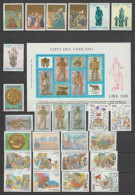 VATICAN - ANNEE 1987  ** MNH - 26 VALEURS + 1 BLOC - COTE = 106.75 EUR. - Annate Complete