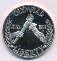 Amerikai Egyesült Államok 1988S 1$ Ag "Szöuli Olimpia 1988" Tanúsítvánnyal T:PP USA 1988S 1 Dollar Ag "Seoul Olympics 19 - Ohne Zuordnung