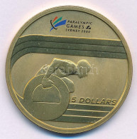 Ausztrália 2000. 5D Al-bronz "2000. évi Paralimpiai Játékok" T:UNC Australia 2000. 5 Dollars Al-Bronze "Sydney 2000 Para - Ohne Zuordnung