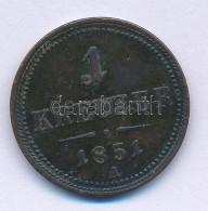 Ausztria 1851A 1kr Cu T:XF,VF Austria 1851A 1 Kreuzer Cu C:XF,VF Krause KM#2185 - Ohne Zuordnung