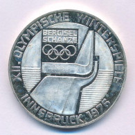 Ausztria 1976. 100Sch Ag "Innsbruck - XII. Téli Olimpia / Lesikló Sánc" T:AU (PP) Austria 1976. 100 Schilling Ag "Winter - Non Classés