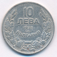 Bulgária 1930. 10L Cu-Ni T:F Patina, Ph  Bulgaria 1930. 10 Leva Cu-Ni C:F Patina, Edge Error Krause KM#40 - Unclassified