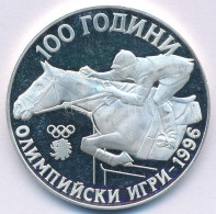 Bulgária 1995. 1000L Ag "Az Olimpiai Játékok 100 éve - Lovaglás" T:PP Fo. Bulgaria 1995. 1000 Leva Ag "100 Years Of Olym - Non Classés