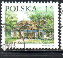 POLONIA POLAND POLSKA 1999 COUNTRY ESTATES KRZESLAWICACH 1z USED USATO OBLITERE' - Oblitérés