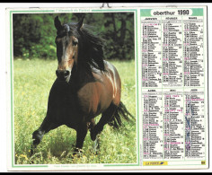 Almanach  Calendrier  P.T.T  - La Poste - 1991 -   Cheval - Chien - Autres & Non Classés