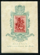 HUNGARY 1939 Gabor Bethlen Imperforate Block MNH / **.  Michel Block 6 - Unused Stamps