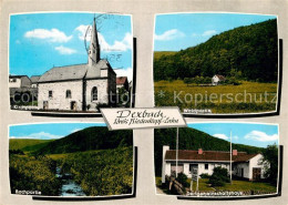 73007118 Dexbach Kirche Waldpartie Bach Dorfgemeindehaus Dexbach - Biedenkopf