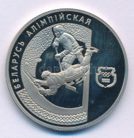 Fehéroroszország 1997. 1R Cu-Ni "Téli Olimpia, Nagano - Jégkorong" Kapszulában T:PP Belarus 1997. 1 Rouble Cu-Ni "Winter - Non Classés