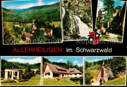 73005847 Allerheiligen Oppenau Panoraa Wasserfall Pavillon Gasthof Kapelle Bad A - Oppenau