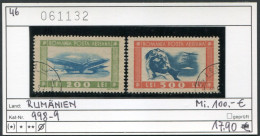 Rumänien 1946 - Roumanie 1946 - Romina 1946 - Rominia 1946 - Michel 998-999 - Oo Oblit. Used Gebruikt - Used Stamps