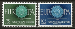 TURQUIE: *, N° YT 1567 Et 1568, Europa, Ch., TB - Unused Stamps
