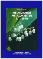 Finnország 1990. 10p - 5M (4xklf) Forgalmi Sor Karton Dísztokban T:UNC  Finland 1990. 10 Pennia - 5 Markkaa (4xdiff) Coi - Non Classificati