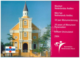 Holland Antillák 2004. 1c - 5G (8xklf) Forgalmi Sor Szettben, Karton Dísztokban T:BU  Netherlands Antilles 2004. 1 Cent  - Zonder Classificatie