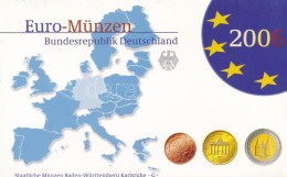 Németország 2006G 1c-2E (8xklf) + 2E "Schleswig-Holstein" Forgalmi Szett Műanyag és Papírtokban T:PP Germany 2006G 1 Cen - Ohne Zuordnung