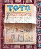 Le Journal De Toto N° 37 - Jeudi 18 Novembre 1937 - Les Aventures De Toto - Autres & Non Classés