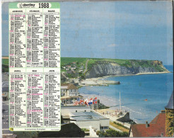 Almanach  Calendrier  P.T.T  - La Poste - 1988 -  Arromanches - Marseille - Other & Unclassified