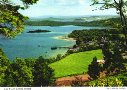 DUNBARTONSHIRE, LUSS, LOCH LOMOND, LAKE, BOAT, PORT, ARCHITECTURE, SCOTLAND, UNITED KINGDOM, POSTCARD - Dunbartonshire