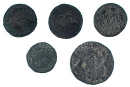 Római Birodalom 5db-os Bronz érmetétel, Közte Gratianus, Constans T:XF,VF Roman Empire 5pcs Bronze Coin Lot, Within Grat - Unclassified