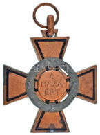 1943. "Tűzkereszt II. Fokozata" Oxidált Hadifém Kitüntetés Mellszalag Nélkül T:VF Hungary 1943. "Fire Cross, 2nd Class"  - Non Classificati