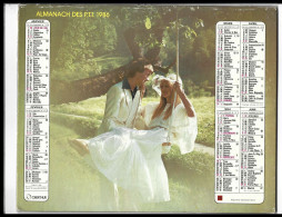 Almanach  Calendrier  P.T.T  - La Poste - 1986 -  Jeunes Maries ,amoureux - Autres & Non Classés