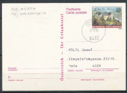Autriche 1988 Entier Postal Burg Grein Oberôsterreich Ayant Circulé - Covers