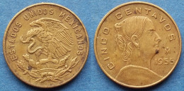 MEXICO - 5 Centavos 1955 Mo "Josefa Ortiz De Domínguez" KM# 426 Estados Unidos Mexicanos - Edelweiss Coins - Messico