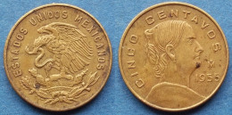 MEXICO - 5 Centavos 1955 Mo "Josefa Ortiz De Domínguez" KM# 426 Estados Unidos Mexicanos - Edelweiss Coins - México